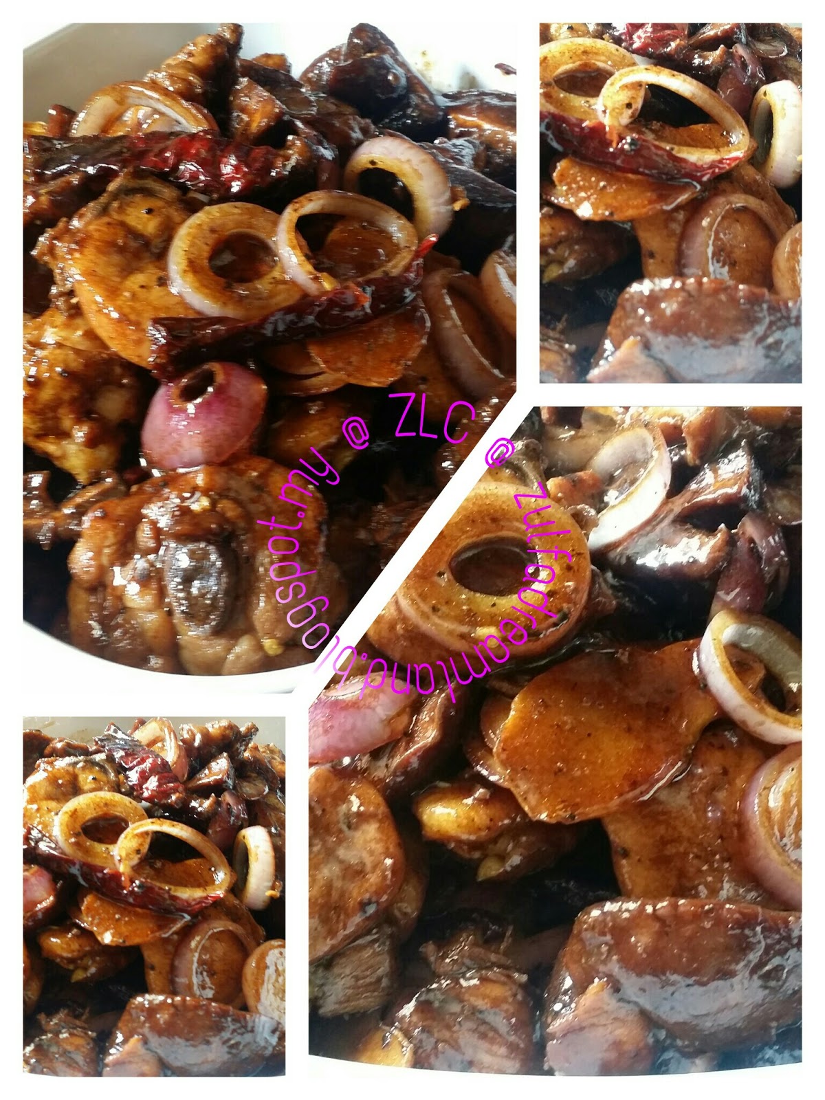 ZULFAZA LOVES COOKING: Ayam Masak Cendawan Shitake 