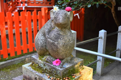 京都　大豊神社　狛ねづみ