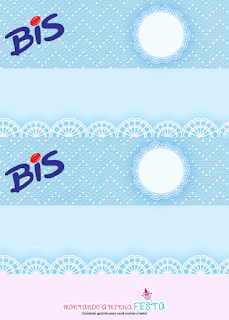 Light Blue Lace, Free Printable  Labels.