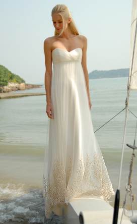 beach wedding dresses vera wang
