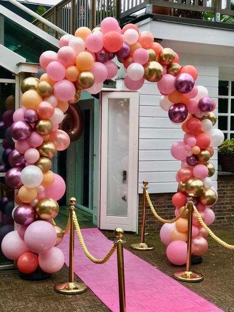 balloon arch decor tutorial for parties