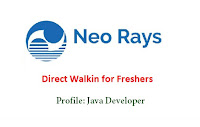 Neo Rays Software walkin for freshers