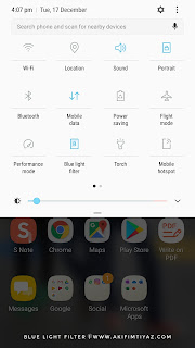 Blue Light Filter, Telefon Pintar, Fungsi Blue Light Filter, Penyaring Cahaya Biru, Samsung Note 5