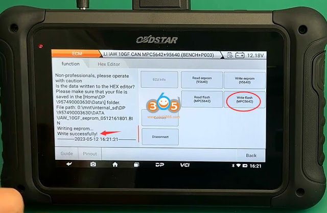 OBDSTAR DC706 Read and Write Fiat IAW 10GF ECU 19