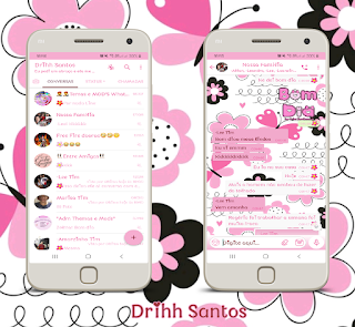 Cute Rosa Theme For YOWhatsApp & Fouad WhatsApp By Driih Santos