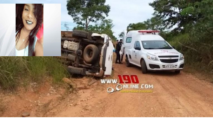 Jovem de 19 anos morre após caminhonete  capotar no interior de Rondônia