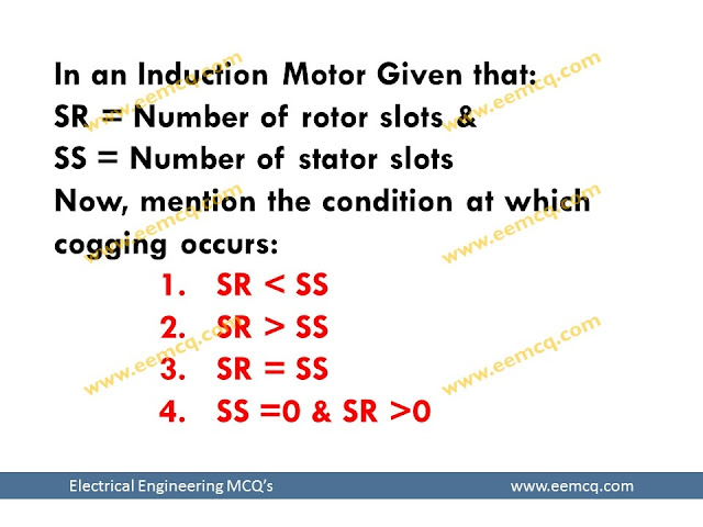 condition-of-cogging-in-an-induction-motor