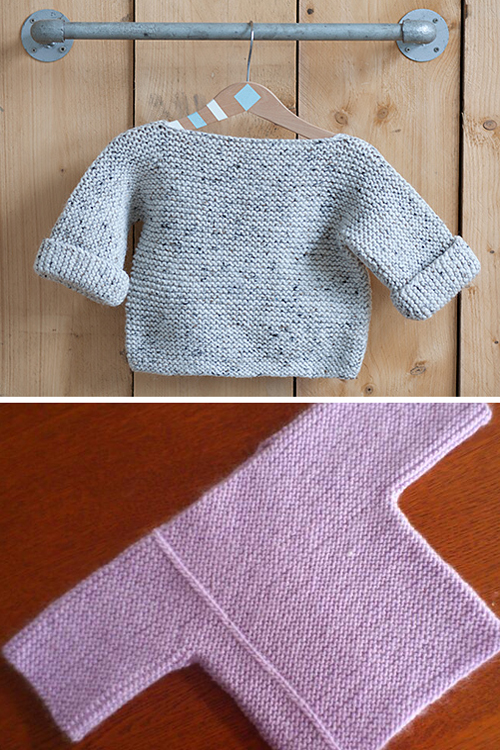 One-Piece Baby Pullover - Free Pattern 