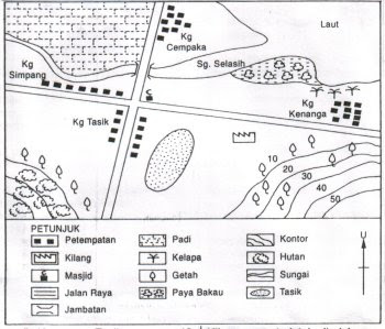Contoh Jawapan Tugasan Geografi PT3 2017 Peta Lakar