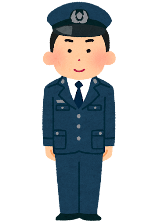 刑務官のイラスト（男性）