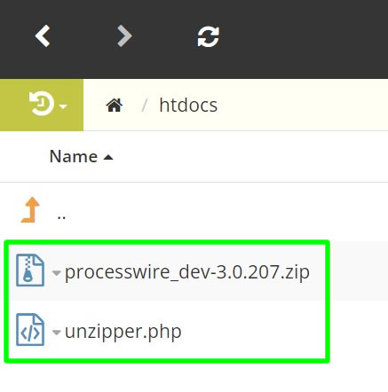 successfully uploaded unzipper.php to htdocs