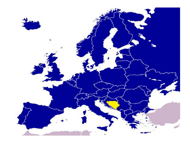 Map Of Bosnia In Europe 