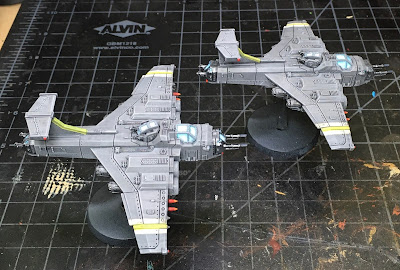 Aeronautica Imperialis Imperial Navy Marauder Bombers WIP