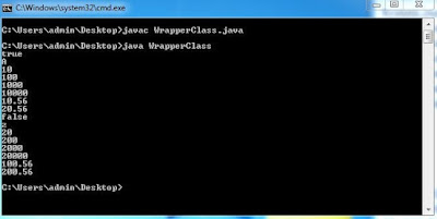 WrapperClass-Output-Javaform