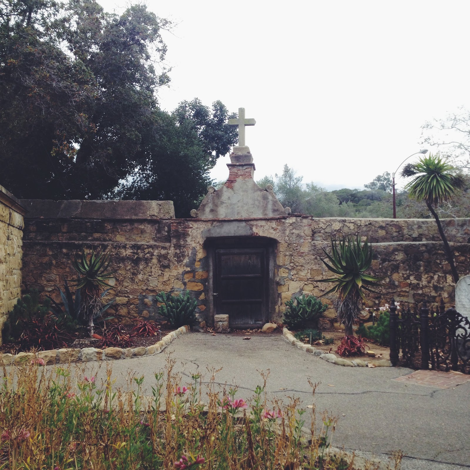 Old Santa Barbara Mission cemetery 