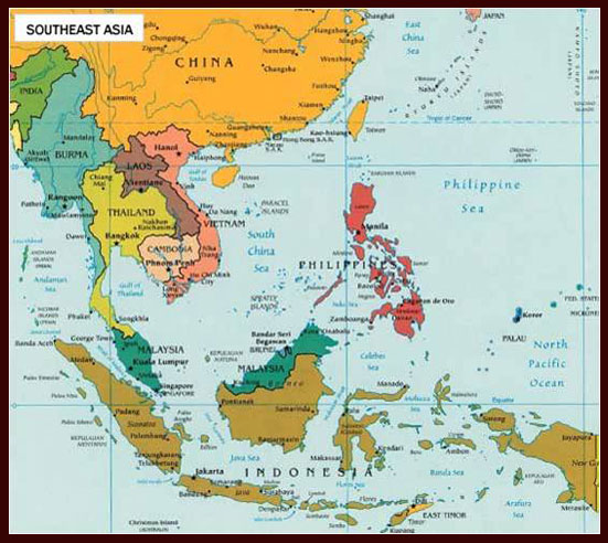 Letak dan Posisi Geografis Negara-negara ASEAN