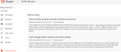 daftar bacaan blogger