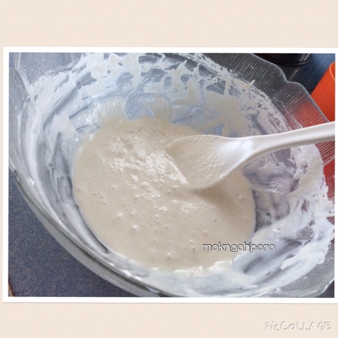 Mak Ngah Pora: kuih apam tepung beras sukatan cawan