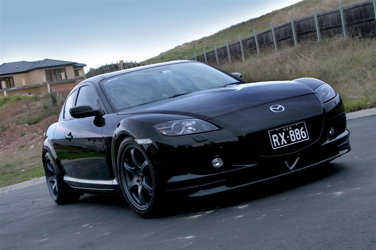 mazda rx8 black car mazda rx8 white car mazda rx8 silver car