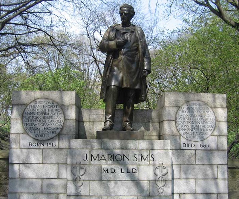 La estatua del infame destripador y esclavista ginecólogo James Marion Sims irá del Parque Central al cementerio 