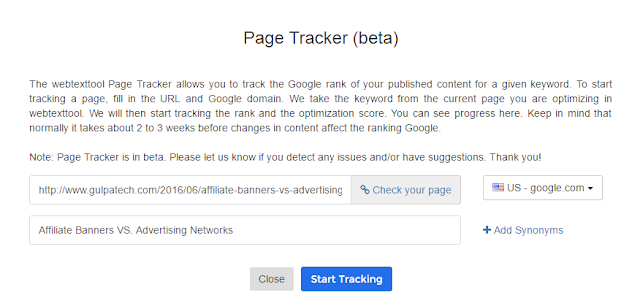 track-google-rank-of-your-published-blog-post