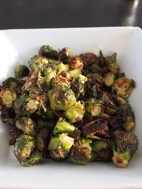 Oven roasted brussels sprouts