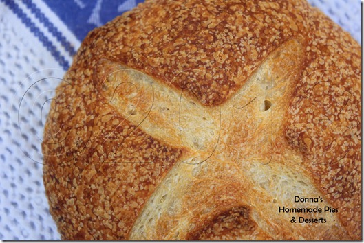 Sourdough boule top copyright
