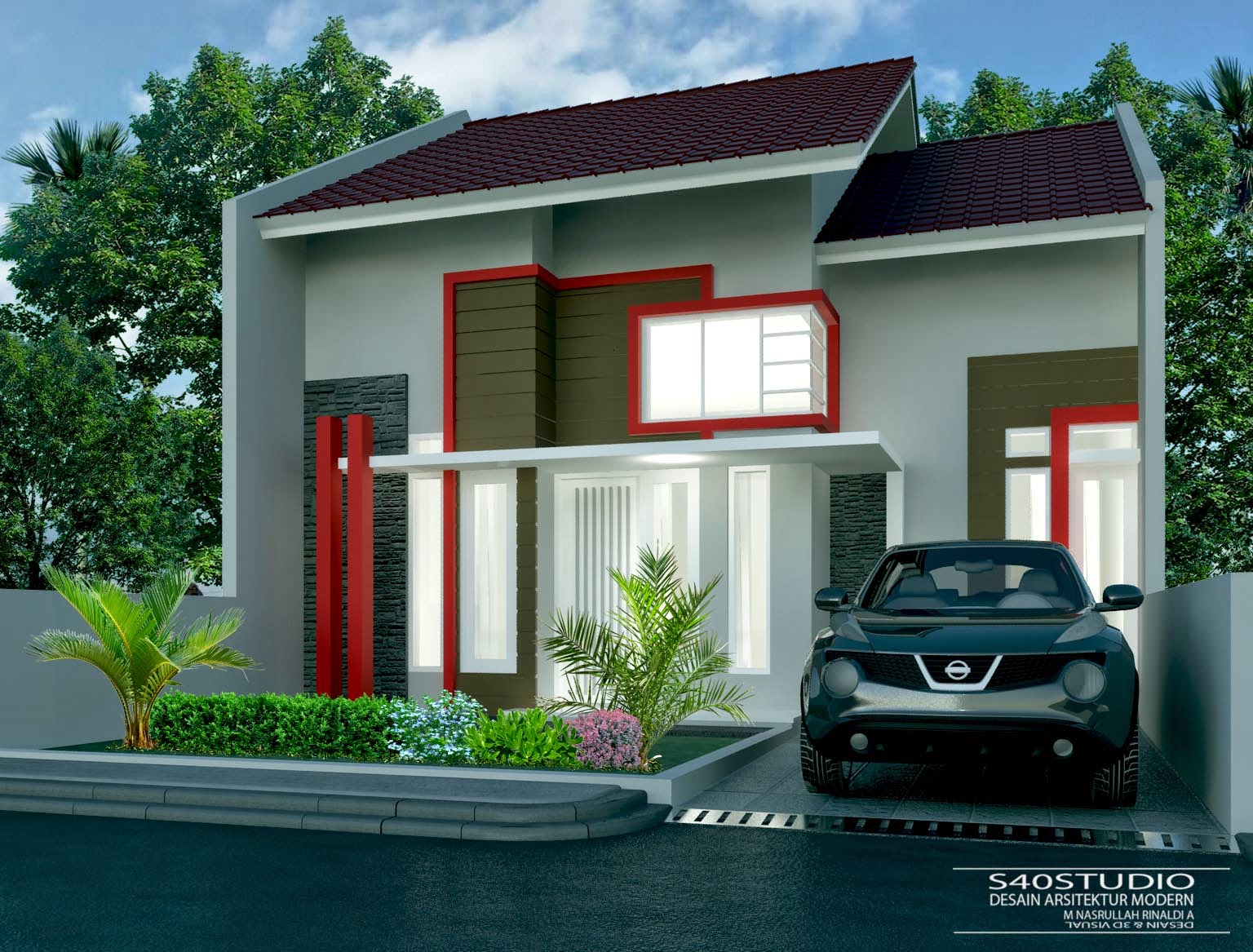 Model Rumah Minimalis Ukuran 8x15 Wallpaper Dinding