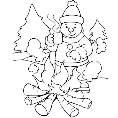 Winter Coloring page