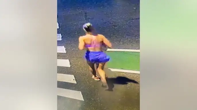 This picture given by the Memphis Police Department shows Eliza Fletcher on her initial morning run before her snatching on Sept. 2, 2022. (Memphis Police Department)