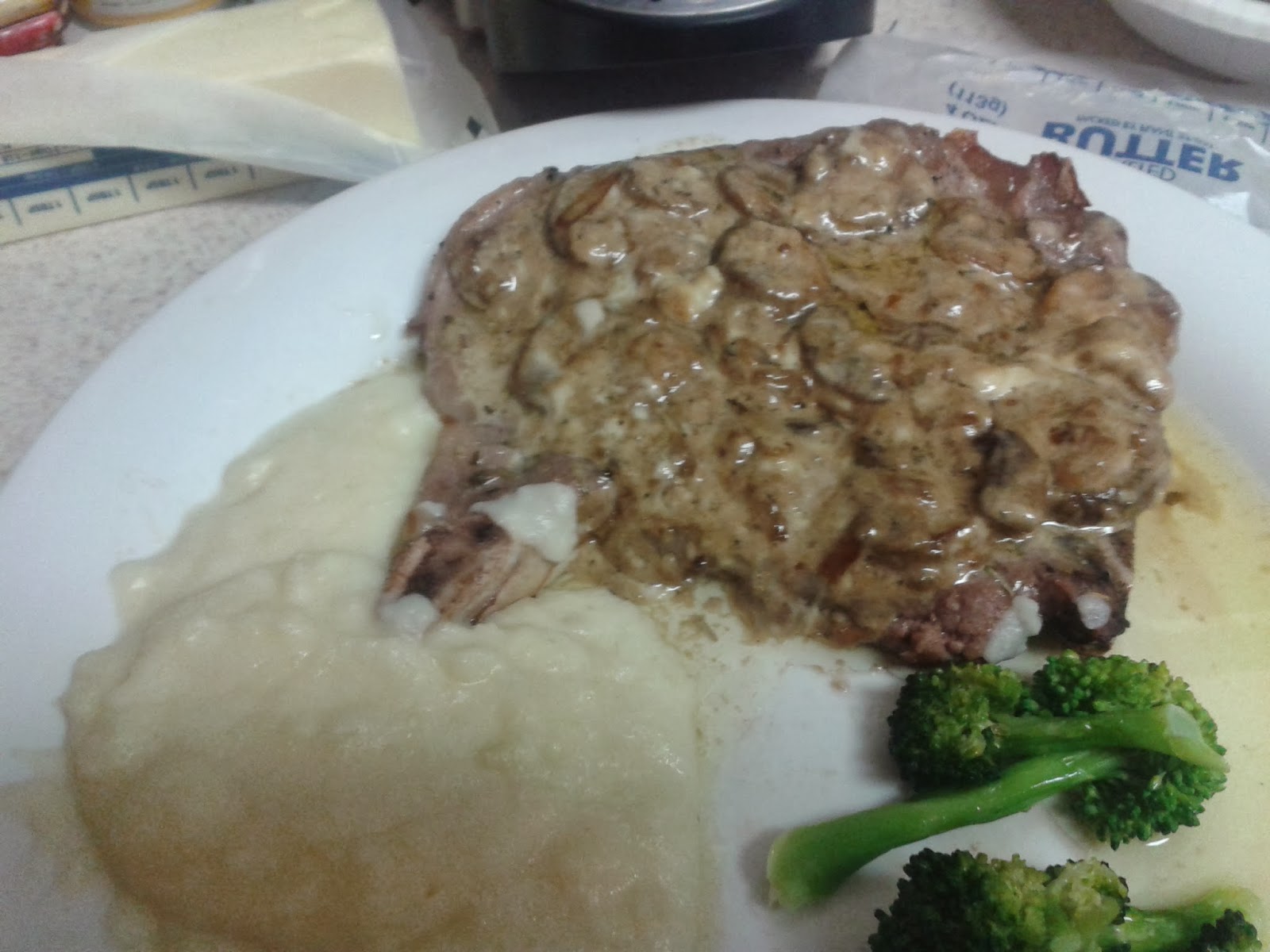 parentwin: Recipe Monday  Gorgonzola Mushroom Steak