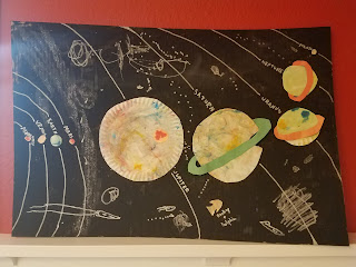 planets painting activity for kids