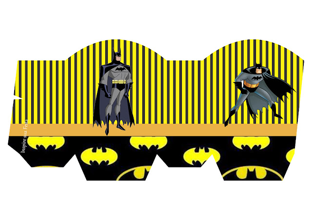 Batman Party, Free Printable Box.