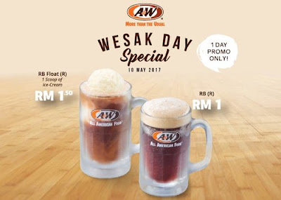 A&W Malaysia RB Float Ice Cream Regular Discount Promo