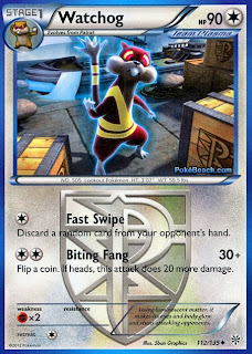 Watchog Plasma Storm Pokemon Card