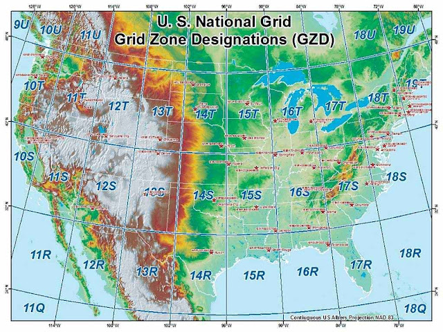 United States Map With Coordinates 