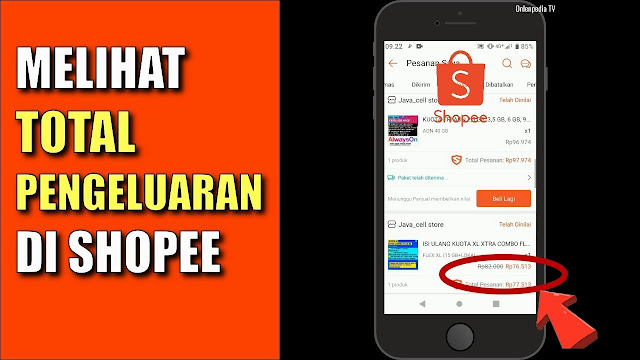 Cara Melihat Pengeluaran Belanja Shopee 1 Tahun Kalender