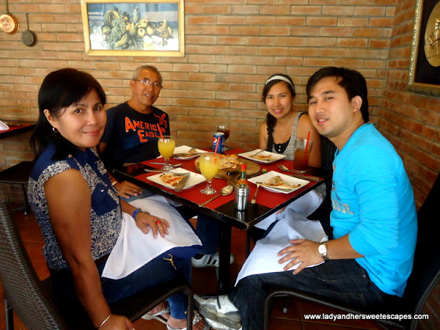 family at Giuseppe's Tacloban