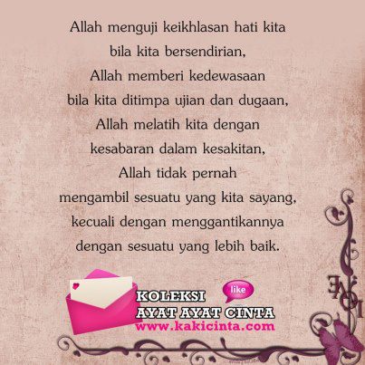 Ikhlas Hati ini koleksi ayat  cinta 