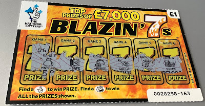 £1 Blazin' 7s Scratchcard