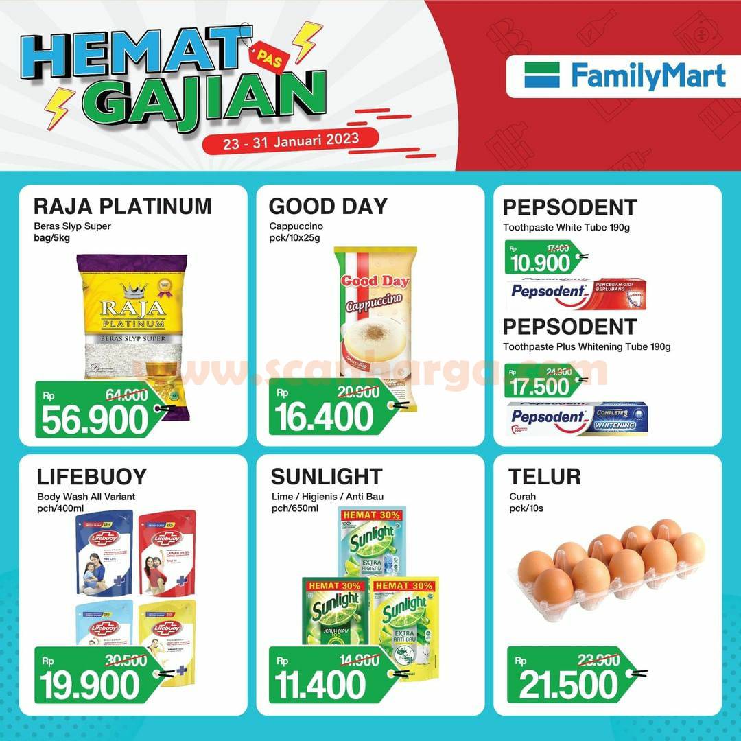 Katalog Promo FamilyMart Hemat Pas Gajian 23 - 31 Januari 2023