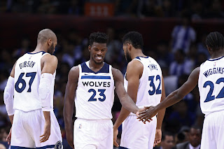 Jimmy Butler, Andrew Wiggins, Karl Anthony-Towns