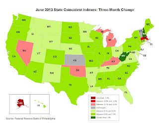 Philly Fed State Conincident Map