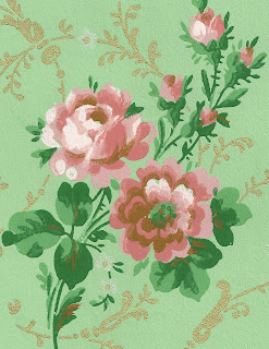 Victorian wallpaper pink rose design floral art background download