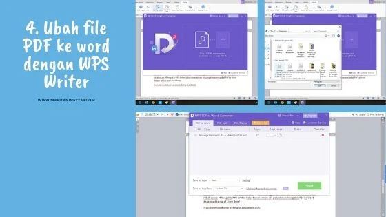 mengubah file pdf ke microsoft word dengan wps writer 1