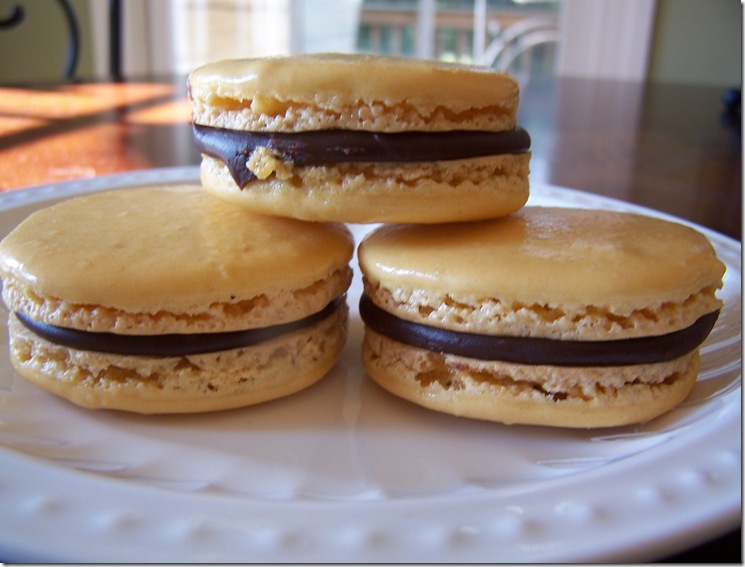 Orange Chocolate Macarons 004