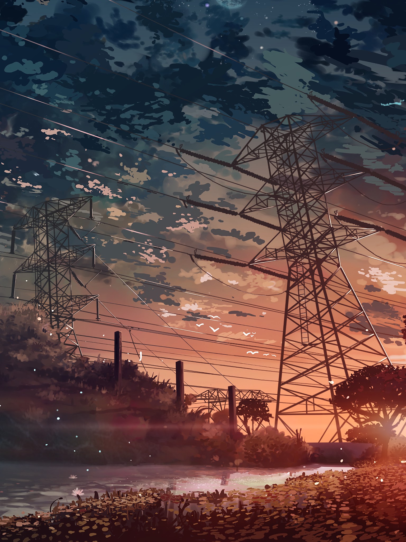 Anime Scenery Sunset 4k Wallpaper 112