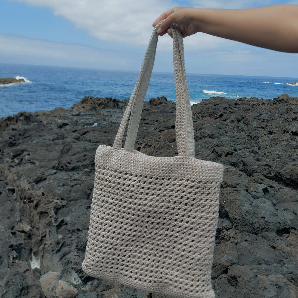 patron bolso playa crochet sostenible