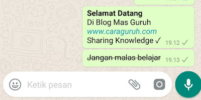 Tips Cara Membuat Huruf Tebal, Miring di Aplikasi WhatsApp 