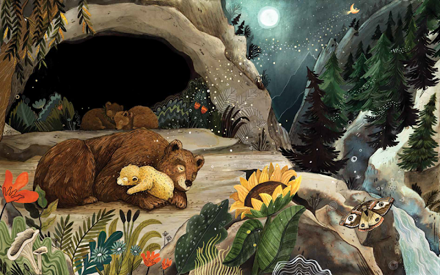 La plume magique livre pour enfant sur la confiance en soi, la quête d'identité pour ce petit ourson, de Sandra Dieckmann  Editions Flammarion Jeunesse